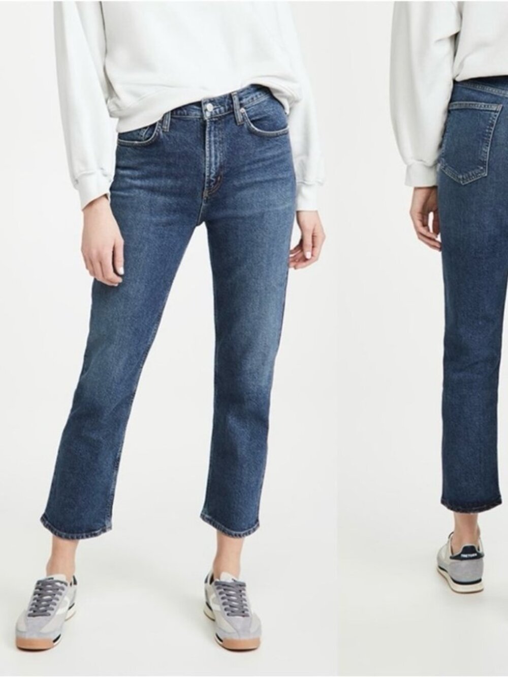 AGOLDE Wilder Mid Rise Comfort Straight Jeans in Hype Size 25